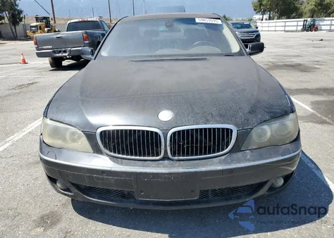 2006 BMW 750 I z USA, uszkodzony, nr VIN WBAHL83566DT02150